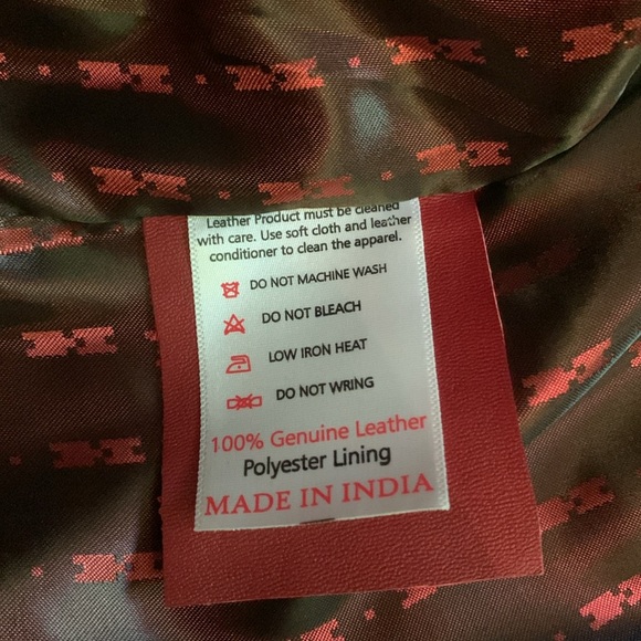 Small, dark red, SkinOutfit leather jacket. - Picture 5 of 5